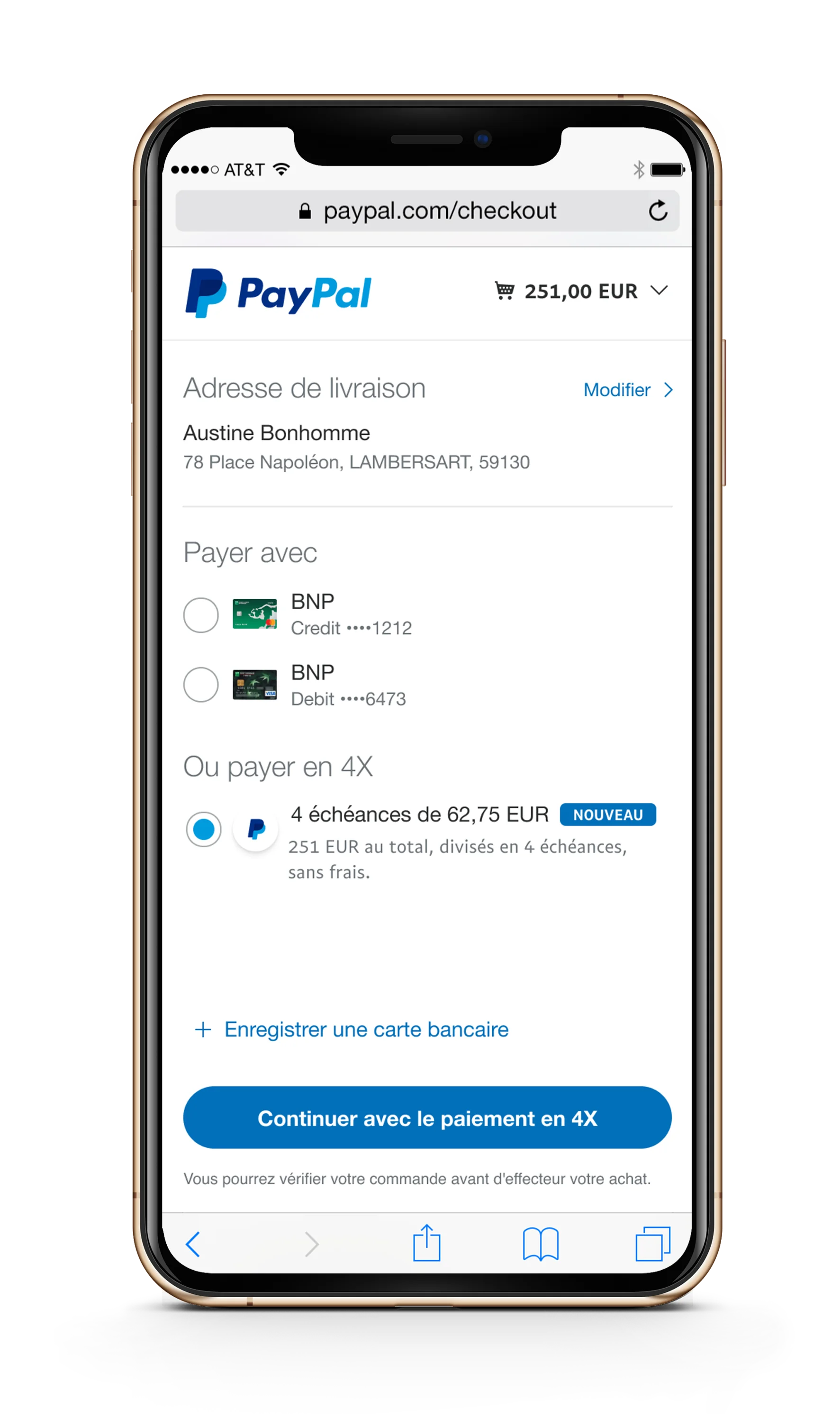 Paypal Paiement en 4 Fois Sans Frais - 1