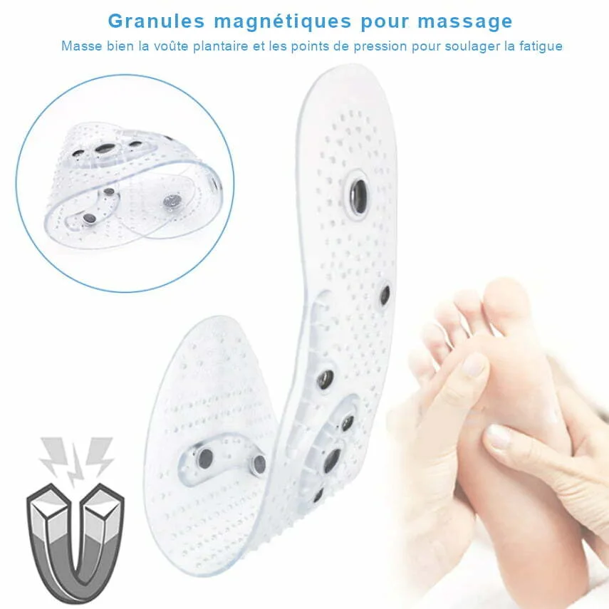 Semelles de massage des pieds magnétiques - Aimants massage