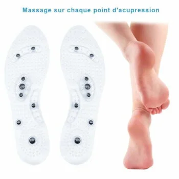 Semelles de massage des pieds magnétiques - acupression pieds