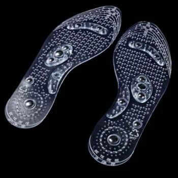 Semelles de massage des pieds magnétiques - transparence