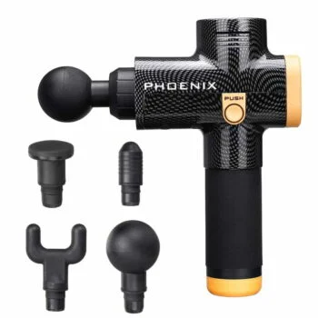 pistolet massage - Black 4 têtes