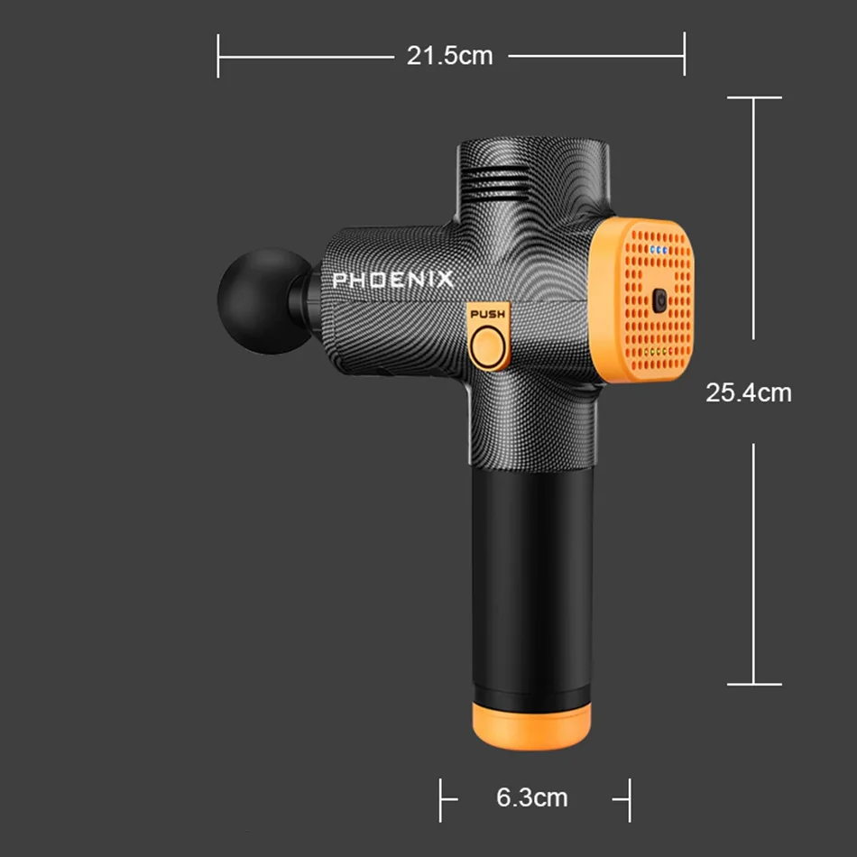 pistolet massage - dimensions