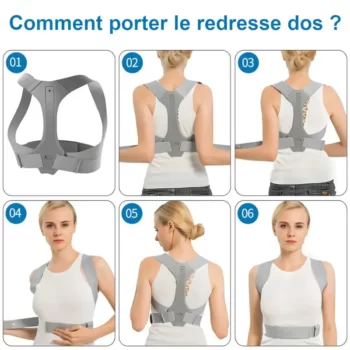 Redresse Dos - Correcteur de Posture - Comment porter redresse dos